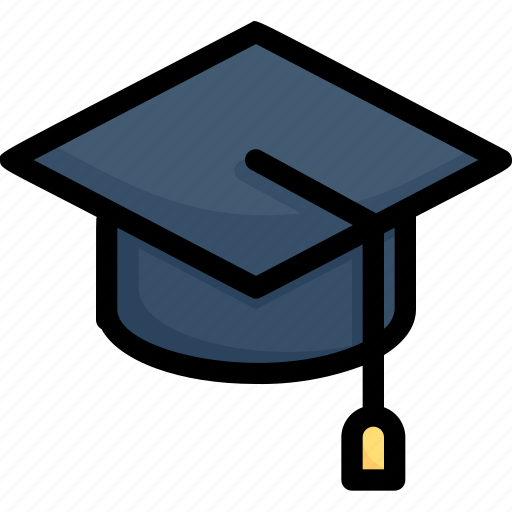 Education, graduate cap, knowledge, learning, mortarboard, school, study icon - Download on Iconfinder