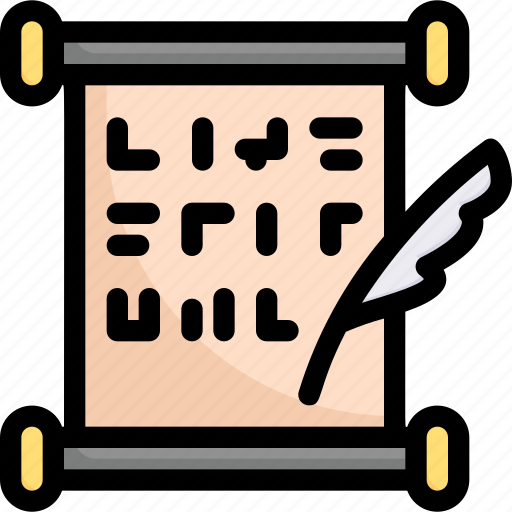 Education, history, knowledge, learning, manuscript, school, study icon - Download on Iconfinder