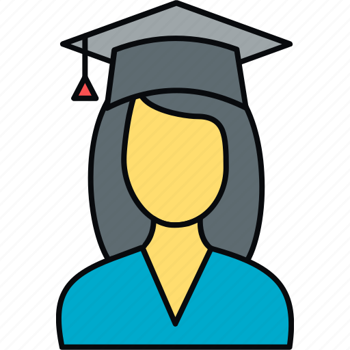 Girl, graduate, student, education, female, graduation icon - Download on Iconfinder
