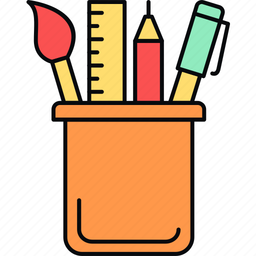 Penstand, design, drawing, geometry, pen, pencil, ruler icon - Download on Iconfinder