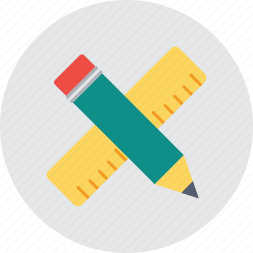 Drafting tools, drawing tools, pencil, ruler, scale icon - Download on Iconfinder