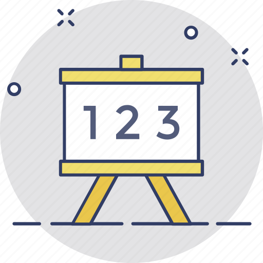 Basic math, blackboard, classroom, math class, whiteboard icon - Download on Iconfinder