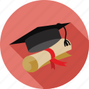 certificate, certification, degree, graduate, graduated, graduation, student