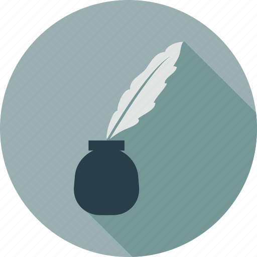 Ink, inkpot, leaf icon - Download on Iconfinder