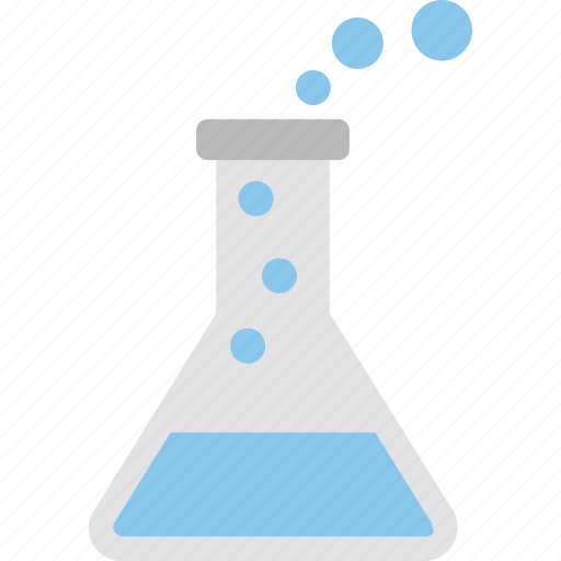 Chemical flask, conical flask, flask, lab research, laboratory glassware icon - Download on Iconfinder
