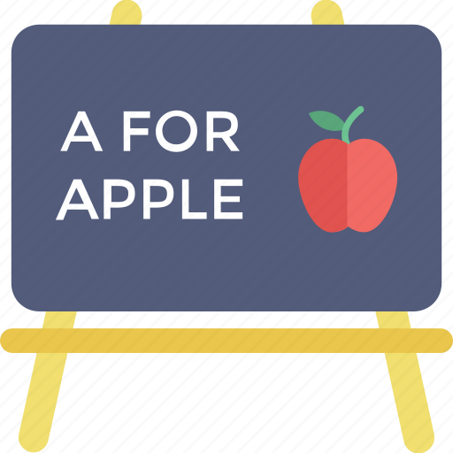 A for apple, basic english, nursery rhymes, phonics icon - Download on Iconfinder