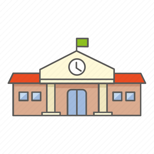Building, campus, education, elementary, institution, school icon - Download on Iconfinder