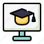 education, graduation, online, school 