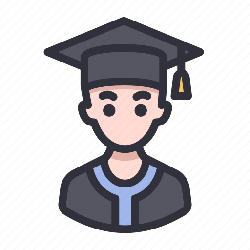 Education, graduates, graduate, man, university, avatar icon - Download on Iconfinder