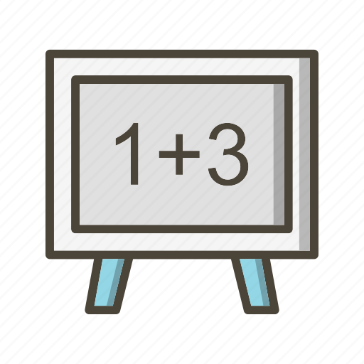 Black board, calculation, mathematics icon - Download on Iconfinder