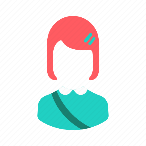 Elementary, girl, immature, student, user icon - Download on Iconfinder