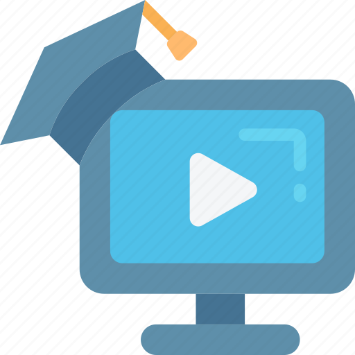 Course, degree, education, learning, online, teaching, video icon - Download on Iconfinder