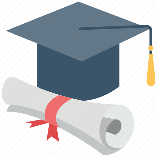 Certificate, deed, degree, graduate, graduation, graduation cap, mortarboard icon - Download on Iconfinder