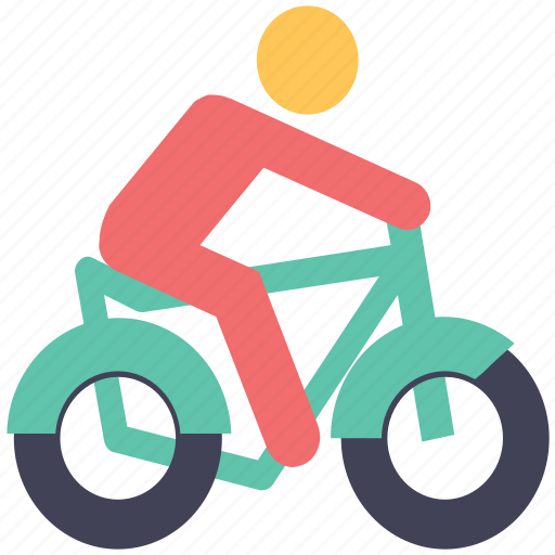 Bicycle, bicycle rider, cycle, cyclist, school going icon - Download on Iconfinder