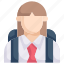 avatar, education, girl student, knowledge, learning, school, study 