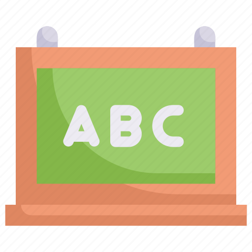 Abc in board, alphabet, education, knowledge, learning, school, study icon - Download on Iconfinder