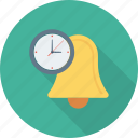 alarm, alert, bell, deadline, time, timer, warning icon