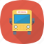 bus, school bus, travel, vehicle icon 