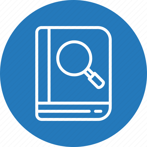 Book, find, search, magnifier icon - Download on Iconfinder