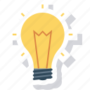 energy, idea, light, light bulb icon