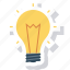 energy, idea, light, light bulb icon 
