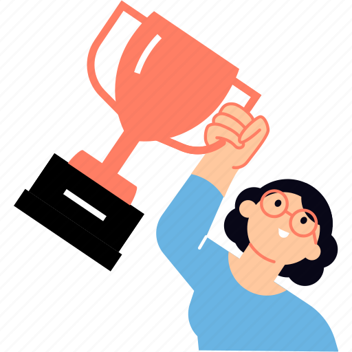 Success, goal, achievement, award, winner, trophy, competition illustration - Download on Iconfinder
