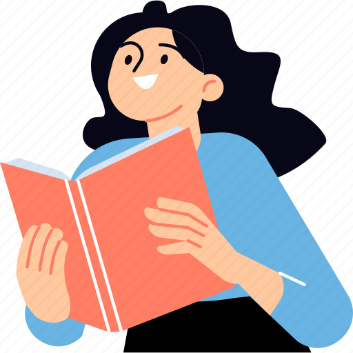 Education, learning, reading, people, book, school, study illustration - Download on Iconfinder