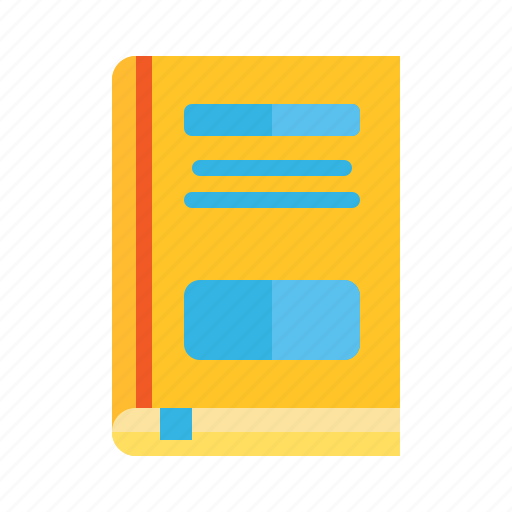 Book, dictionary, literature, page, school, subject icon - Download on Iconfinder