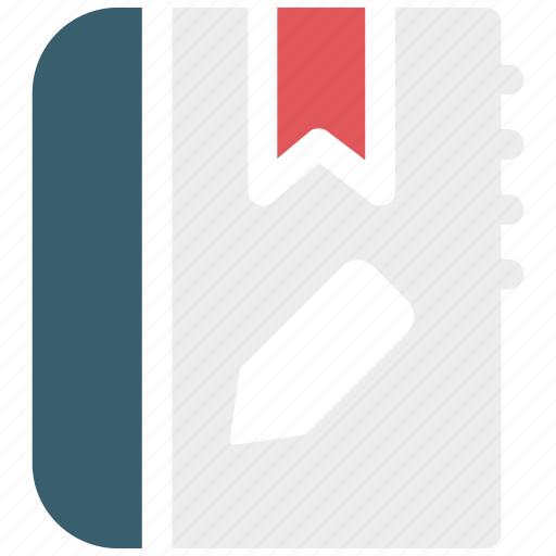 Diary, notebook, notes, pencil icon icon - Download on Iconfinder