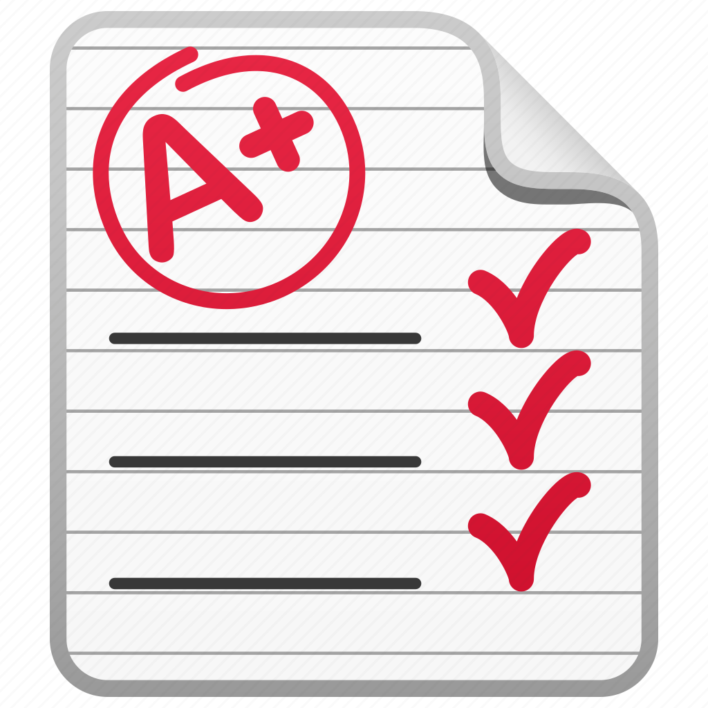 A Education Exam Grade Test Test Paper Icon Download On Iconfinder