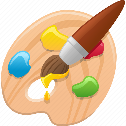 Art, color palette, paint brush, paintbrush, painting, palette icon - Download on Iconfinder