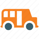 bus, school bus, school van, transport, vehicle icon