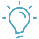 blub, bright, idea, lightbulb, solution icon
