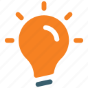 blub, bright, idea, lightbulb, solution icon