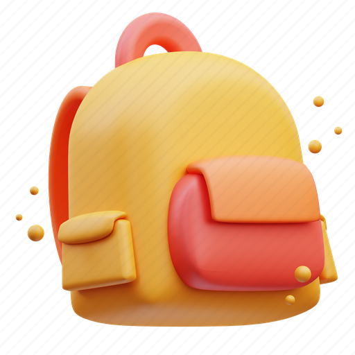 Bag, student, education, knowledge, study, learn, library 3D illustration - Download on Iconfinder