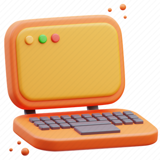 Laptop, computer, student, university, study, book, learn 3D illustration - Download on Iconfinder