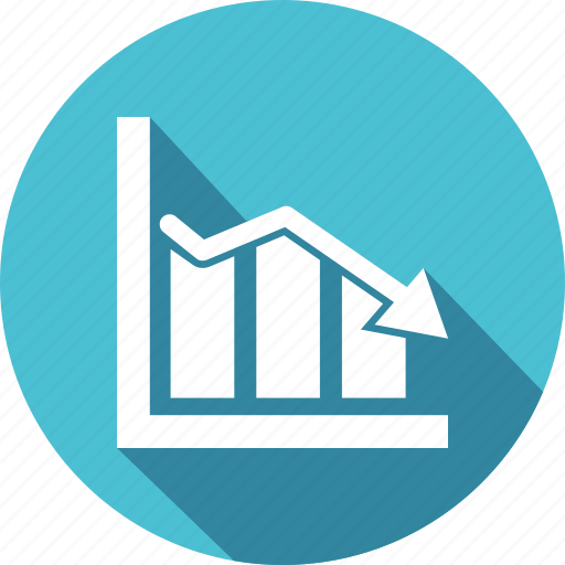 Bar, chart, down icon - Download on Iconfinder on Iconfinder