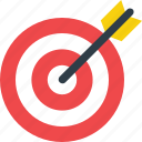 bullseye, dart, dartboard, objective, target icon