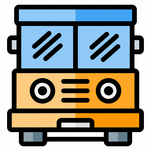 Bus, education, electric bus, public transport, school, school bus, transport icon - Download on Iconfinder