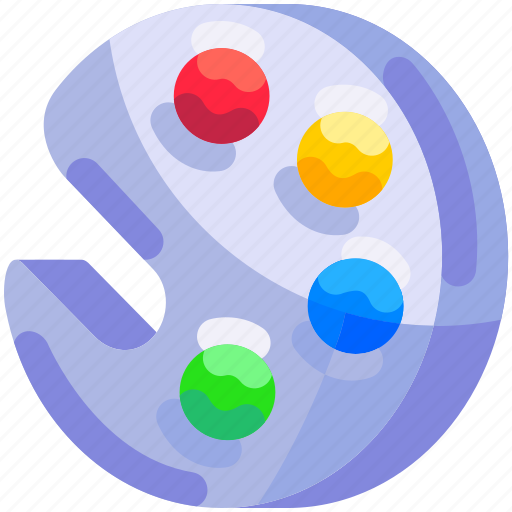 Bukeicon, color, education, paint, pallete icon - Download on Iconfinder