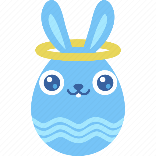 Angel, bunny, easter, egg, emotion, good, halo icon - Download on Iconfinder