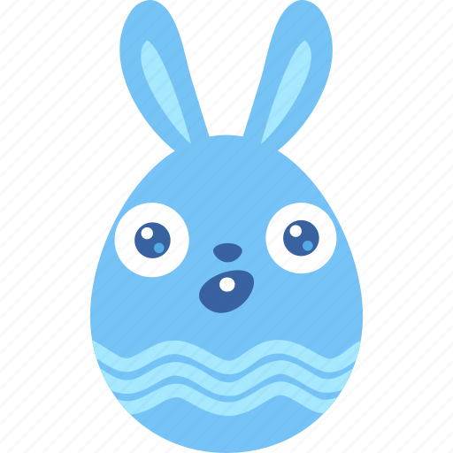 Bunny, easter, egg, emoji, rabbit, surprised, wonder icon - Download on Iconfinder