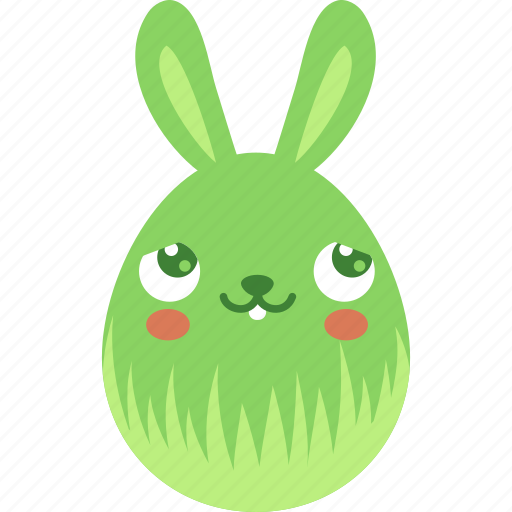 Blush, bunny, easter, egg, emoji, emotion, rabbit icon - Download on Iconfinder