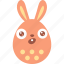 bunny, easter, egg, emoji, emotion, surprised, wonder 