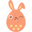 bunny, easter, egg, emoji, emotion, rabbit, wink 