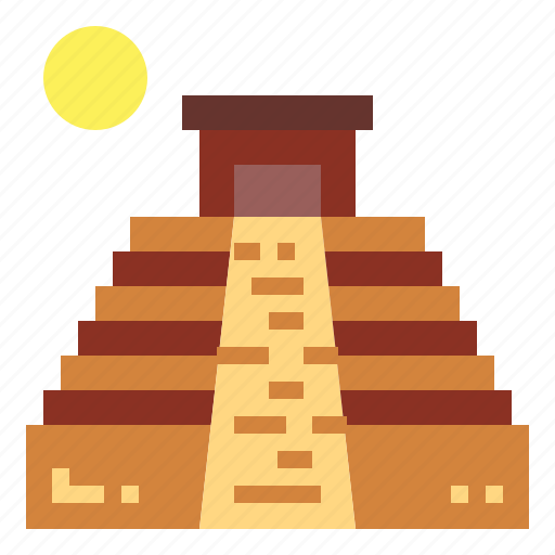 Archaeology, architecture, maya, pyramid icon - Download on Iconfinder