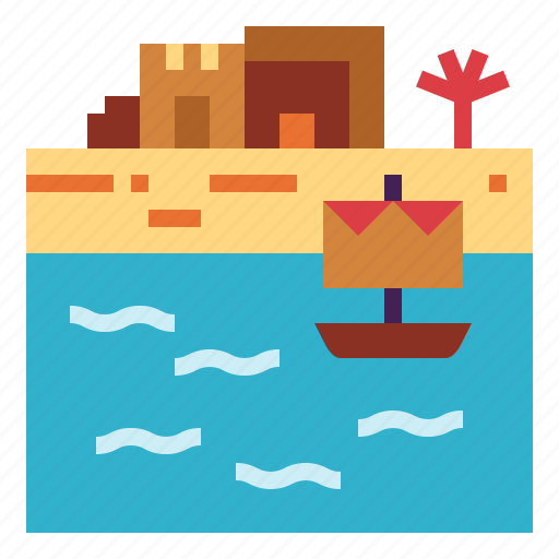Ancient, egypt, nile, river, water icon - Download on Iconfinder