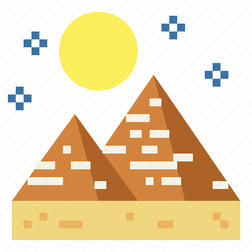 Egypt, egyptian, landmark, pyramid icon - Download on Iconfinder