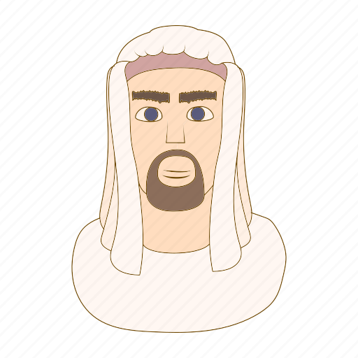 Arab, cartoon, egypt, egyptian, face, man, tradition icon - Download on Iconfinder