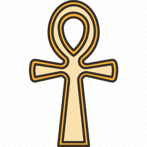 Ankh, life, hieroglyphic, ancient, egyptian icon - Download on Iconfinder